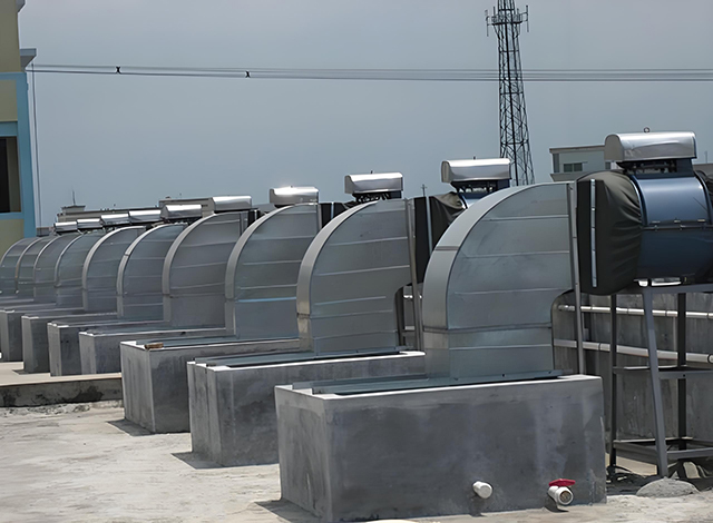 Aplicação da série RVE32 em sistema de ventilador de caldeira